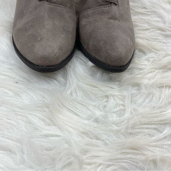 Coconuts by Matisse Bamba Whipstitch Taupe Suede Booties - Picture 3 of 11